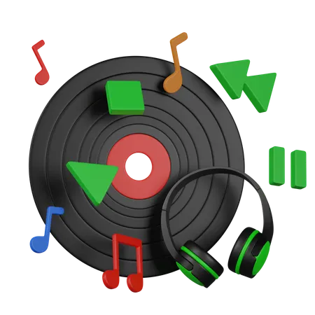 Musique  3D Icon