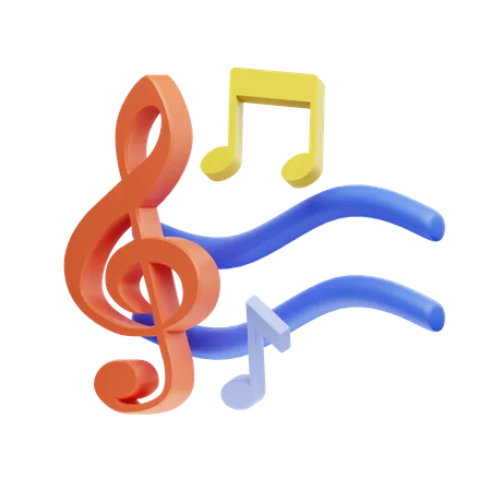 Musique  3D Icon