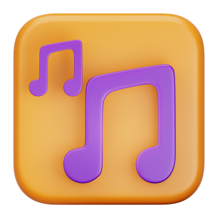 Musique  3D Icon