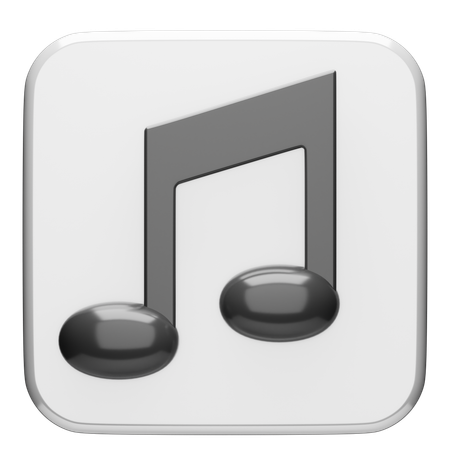 Musique  3D Icon