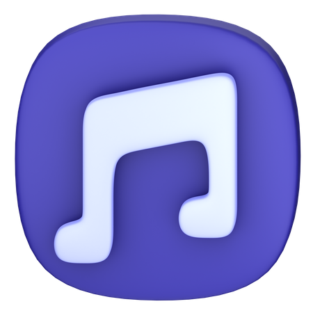 Musique  3D Icon