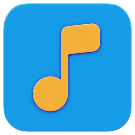 Application musicale  3D Icon