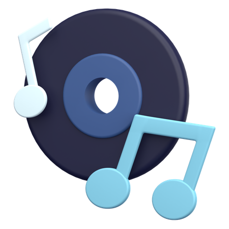 CD de musique  3D Icon