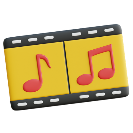 Partition musicale  3D Icon