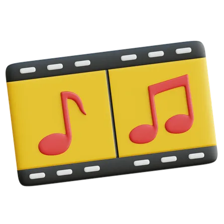 Partition musicale  3D Icon