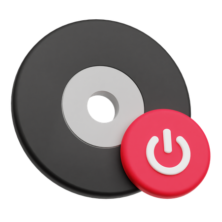 Disque de musique  3D Icon