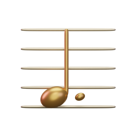 Note de musique  3D Icon