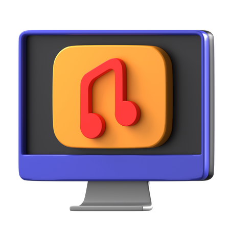 Musique en ligne  3D Icon