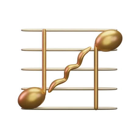 Musique de glissando  3D Icon