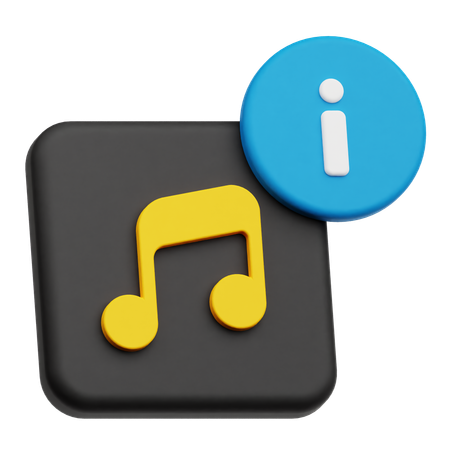 Informations sur la musique  3D Icon