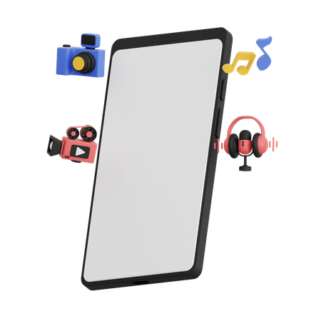 Musique mobile  3D Icon
