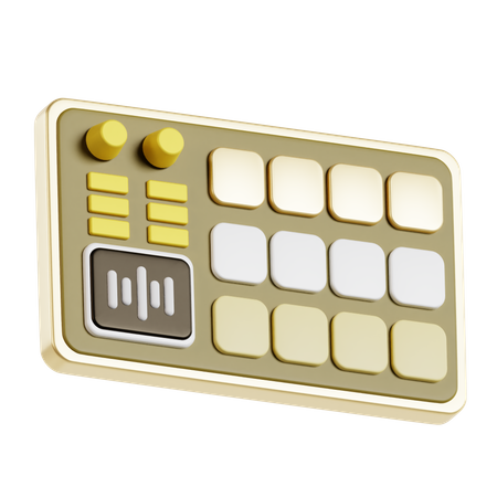 Bloc de musique  3D Icon