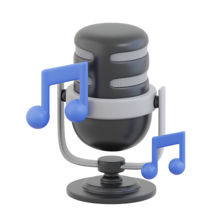 Podcast musical  3D Icon