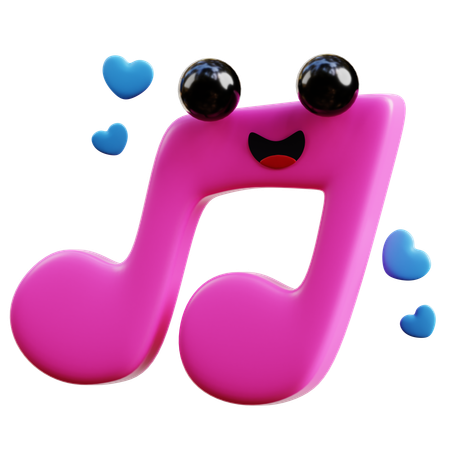 Musique romantique  3D Icon