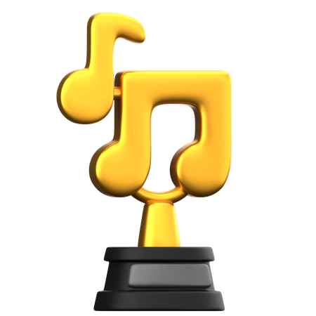 Trophée de musique  3D Icon