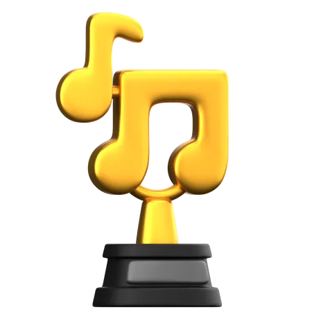 Trophée de musique  3D Icon