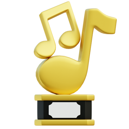 Trophée de musique  3D Icon