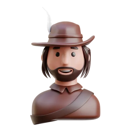 Musketeer  3D Icon