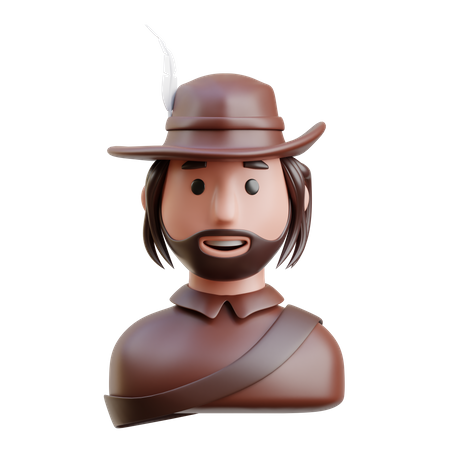 Musketeer  3D Icon