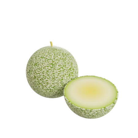 Muskmelon  3D Illustration