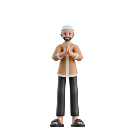 Muslim apologize  3D Icon