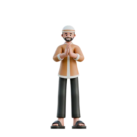 Muslim apologize  3D Icon