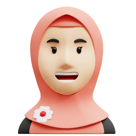 Muslim Aunty  3D Icon