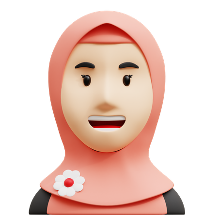 Muslim Aunty  3D Icon