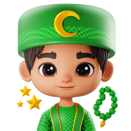 Muslim Avatar  3D Icon