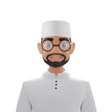 Muslim Avatar  3D Icon