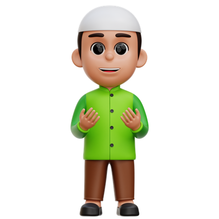 Muslim Boy  3D Icon
