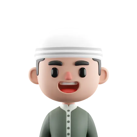 Muslim Boy  3D Icon