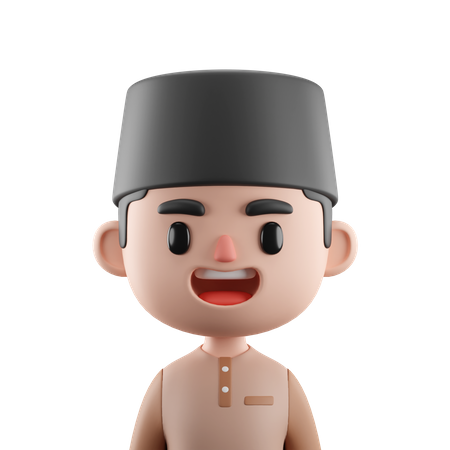 Muslim Boy  3D Icon