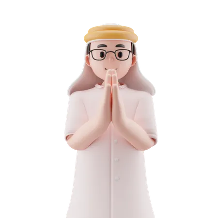 Muslim Boy  3D Icon