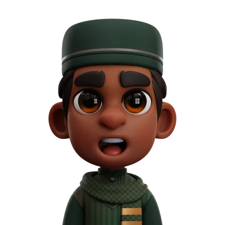 MUSLIM BOY  3D Icon