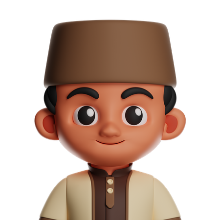 Muslim Boy  3D Icon