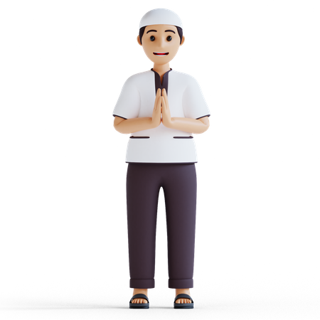 Muslim boy  3D Icon