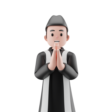 Muslim Boy  3D Icon