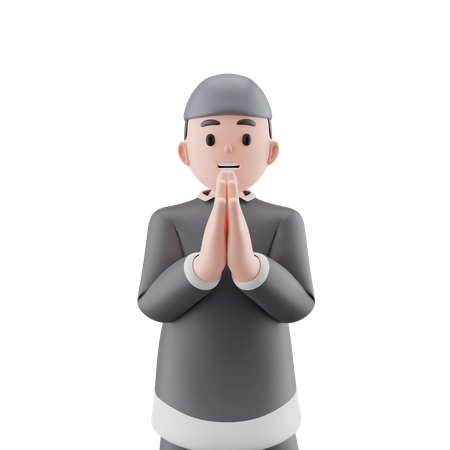 Muslim Boy  3D Icon