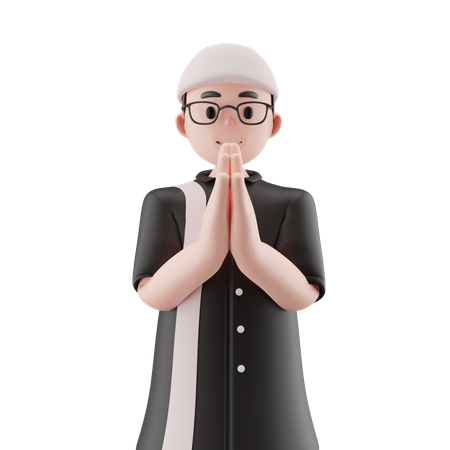 Muslim Boy  3D Icon