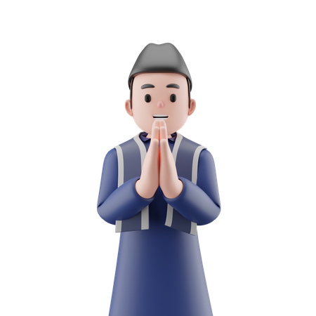 Muslim Boy  3D Icon