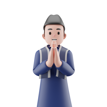 Muslim Boy  3D Icon