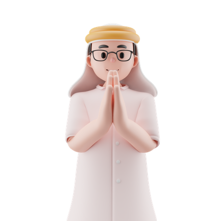 Muslim Boy  3D Icon