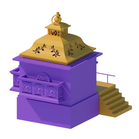 Muslim Building  3D Icon