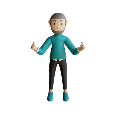 Muslim Businessman  3D Icon