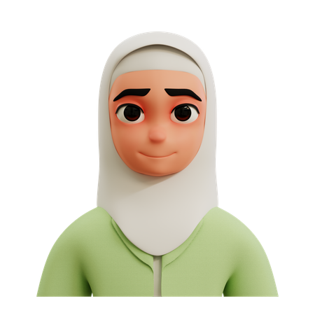 Muslim Businesswoman Avatar  3D Icon