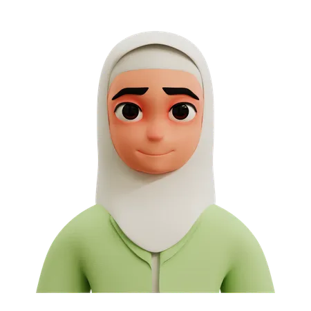 Muslim Businesswoman Avatar  3D Icon