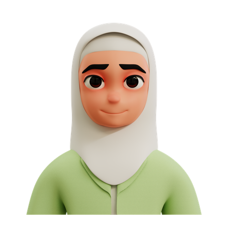 Muslim Businesswoman Avatar  3D Icon