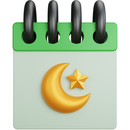 Muslim Calendar  3D Icon