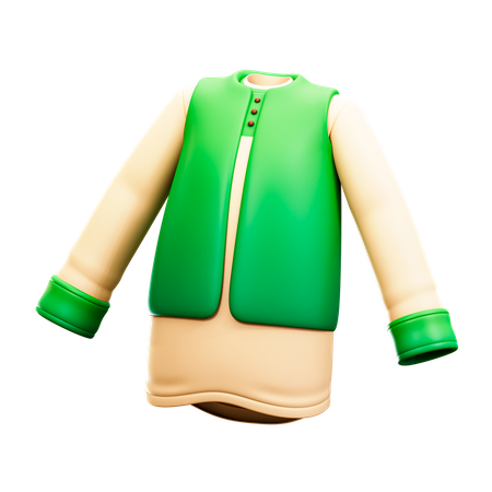 Muslim Clothes  3D Illustration